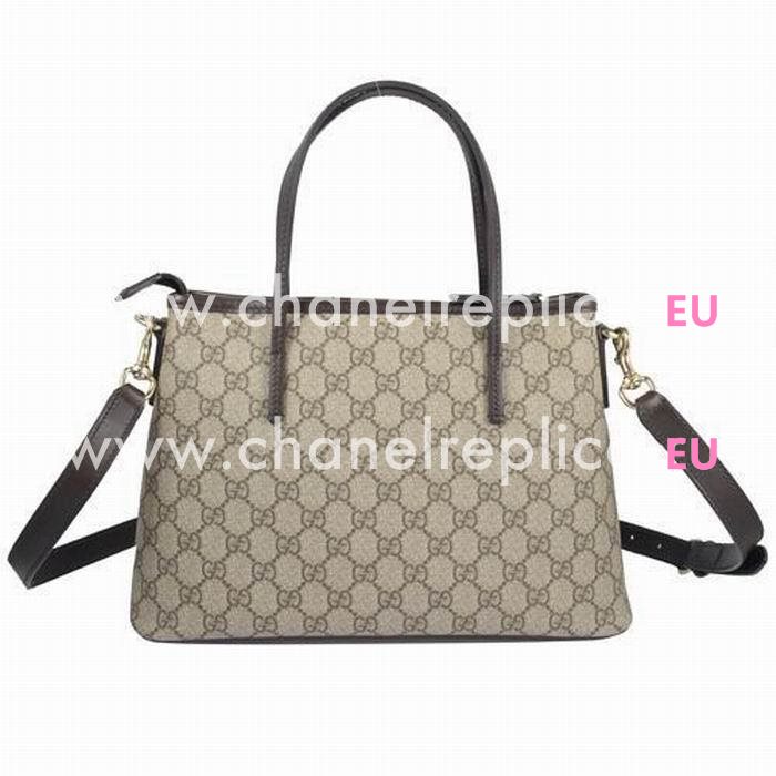 Gucci Classic GG PVC Canvas Tote Bag In Camel G7041112