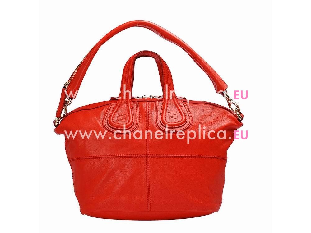 Givenchy Nightingale Medium Goatskin Bag Orange Red G531280