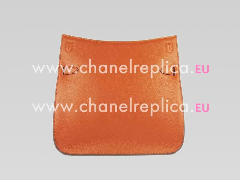Hermes Jysiere Clemence 31cm Shoulder Bag Orange(Gold) H1096ORG