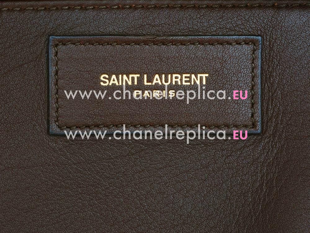 YSL Petit Cabas Chyc Y Calfskin Doctor Small Bag DeepCoffee YSL465069