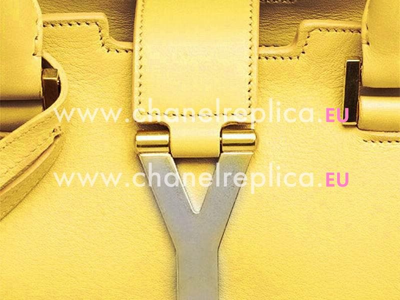 YSL Petit Cabas Chyc Y Calfskin Doctor Small Bag Yellow YSL517849