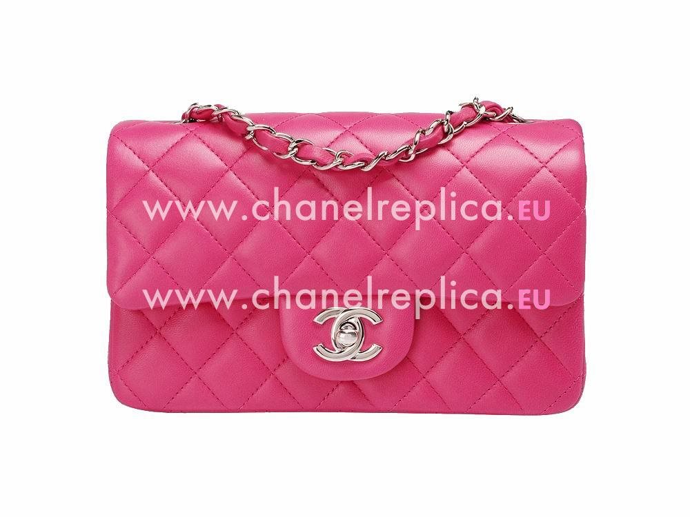 Chanel Lambskin Mini Coco Bag In Peach Red A598895