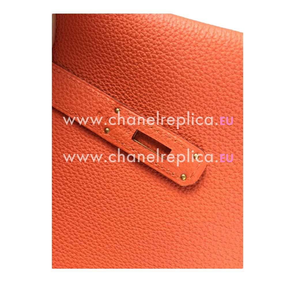 Hermes Kelly 32cm Feu Togo Leather Gold Hardware Handbag HK1032ORG