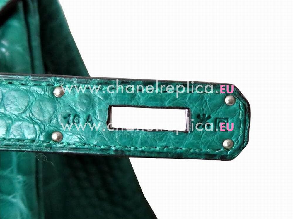 Hermes Birkin 35 Malachite Green Matte Alligator Hand Sew H1035GCO