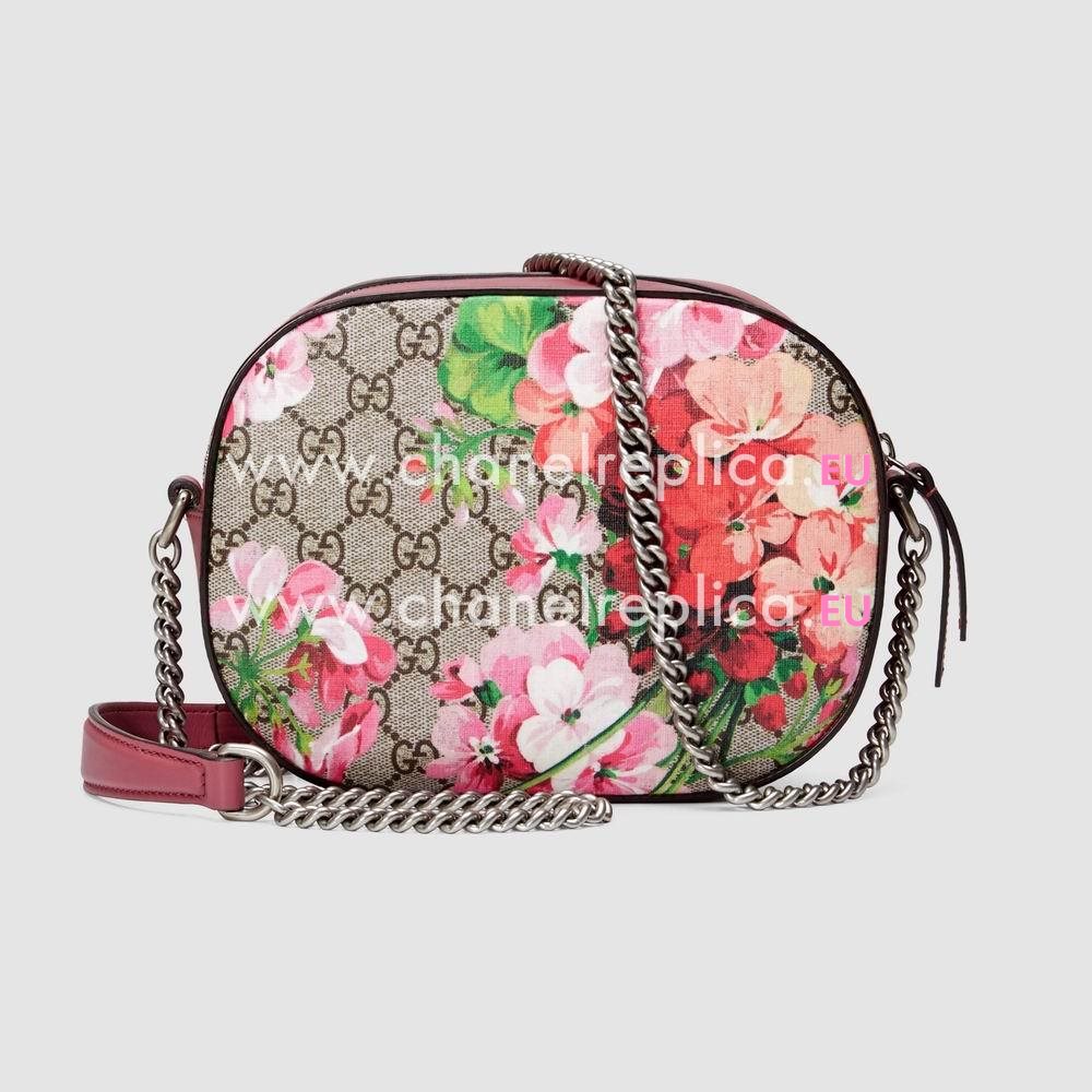Gucci Blooms GG Supreme mini chain bag 409535 KU2IN 8693