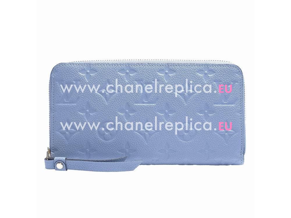 Louis Vuitton Monogram Empreinte Zippy Wallet Lilas M60570