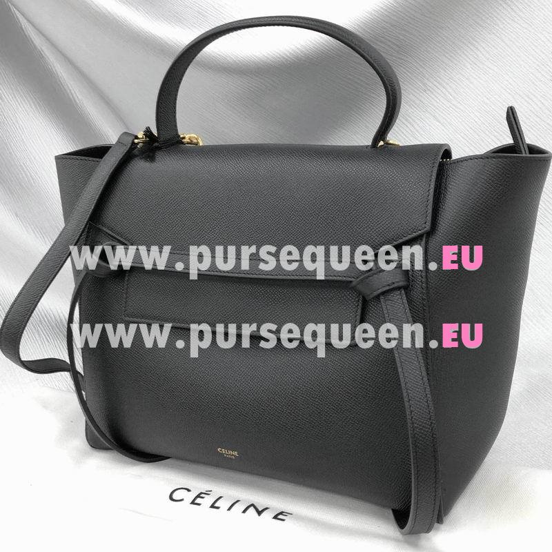 Celine Belt Calfskin Medium Size Bag In Black 189103ZVA38NO