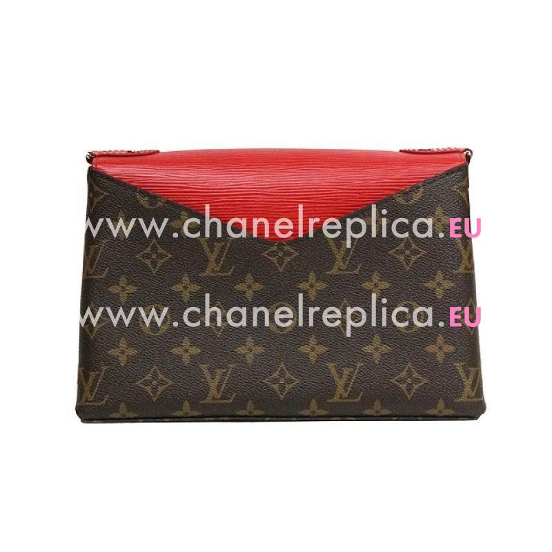 Louis Vuitton Saint Michel Monogram Canvas and Epi Leather Shoulder Bag M44031