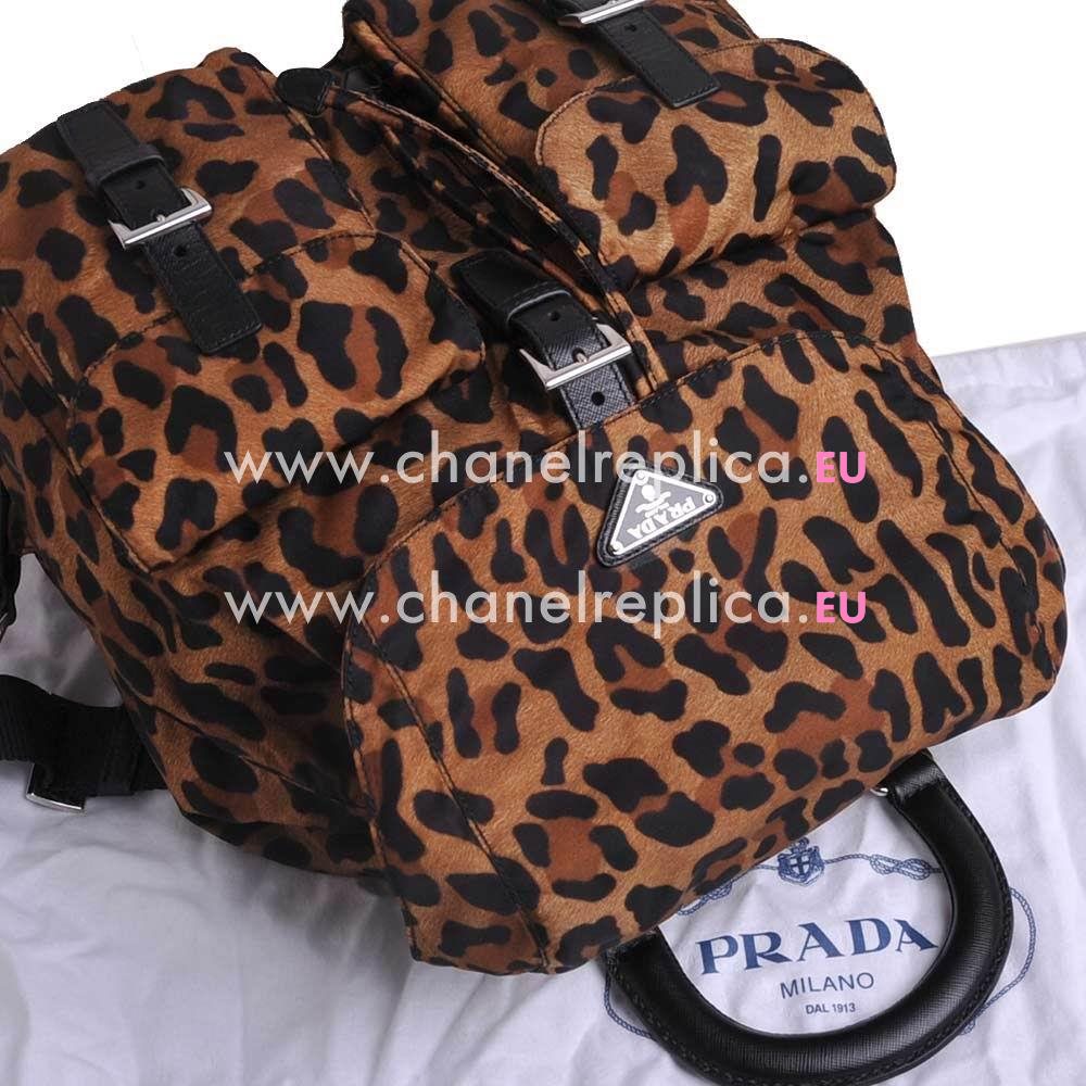 Prada Pelletteria Triangle Logo Calfskin Nylon Pocket Backpack Coffee P7011901
