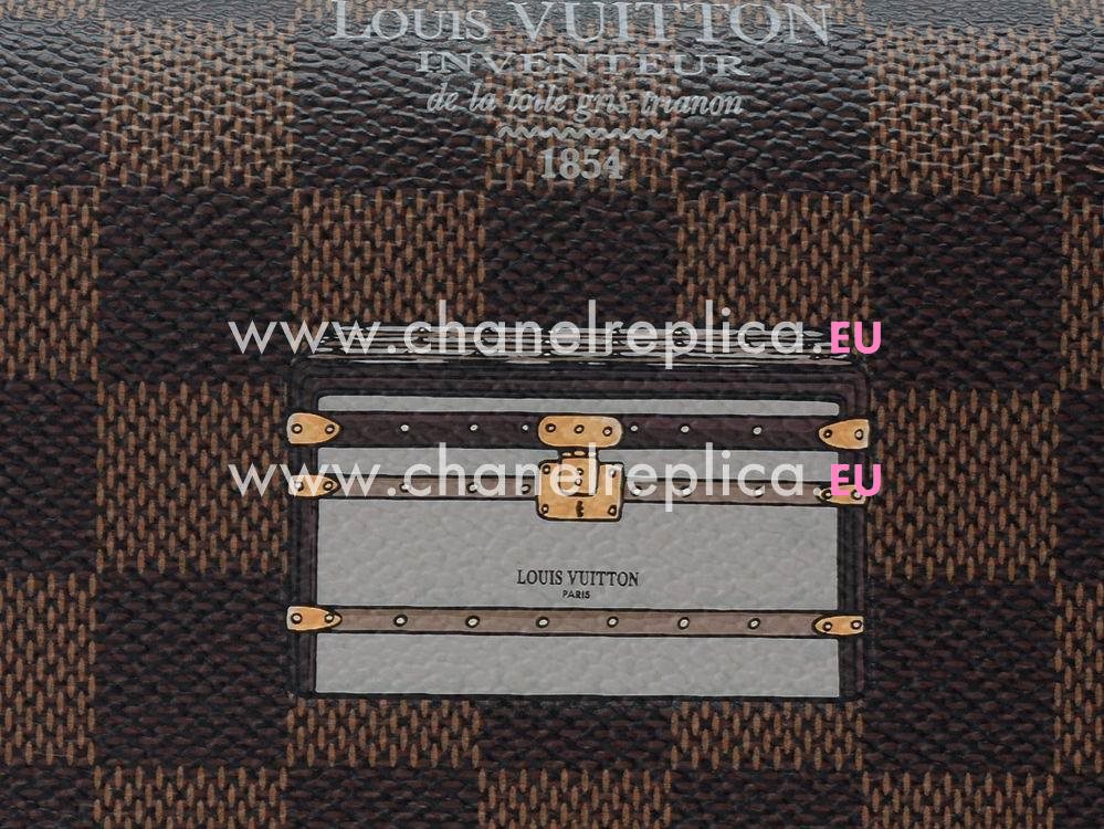 LV Damier Ebene Canvas Sarah Trunks&Locks Wallet N63179