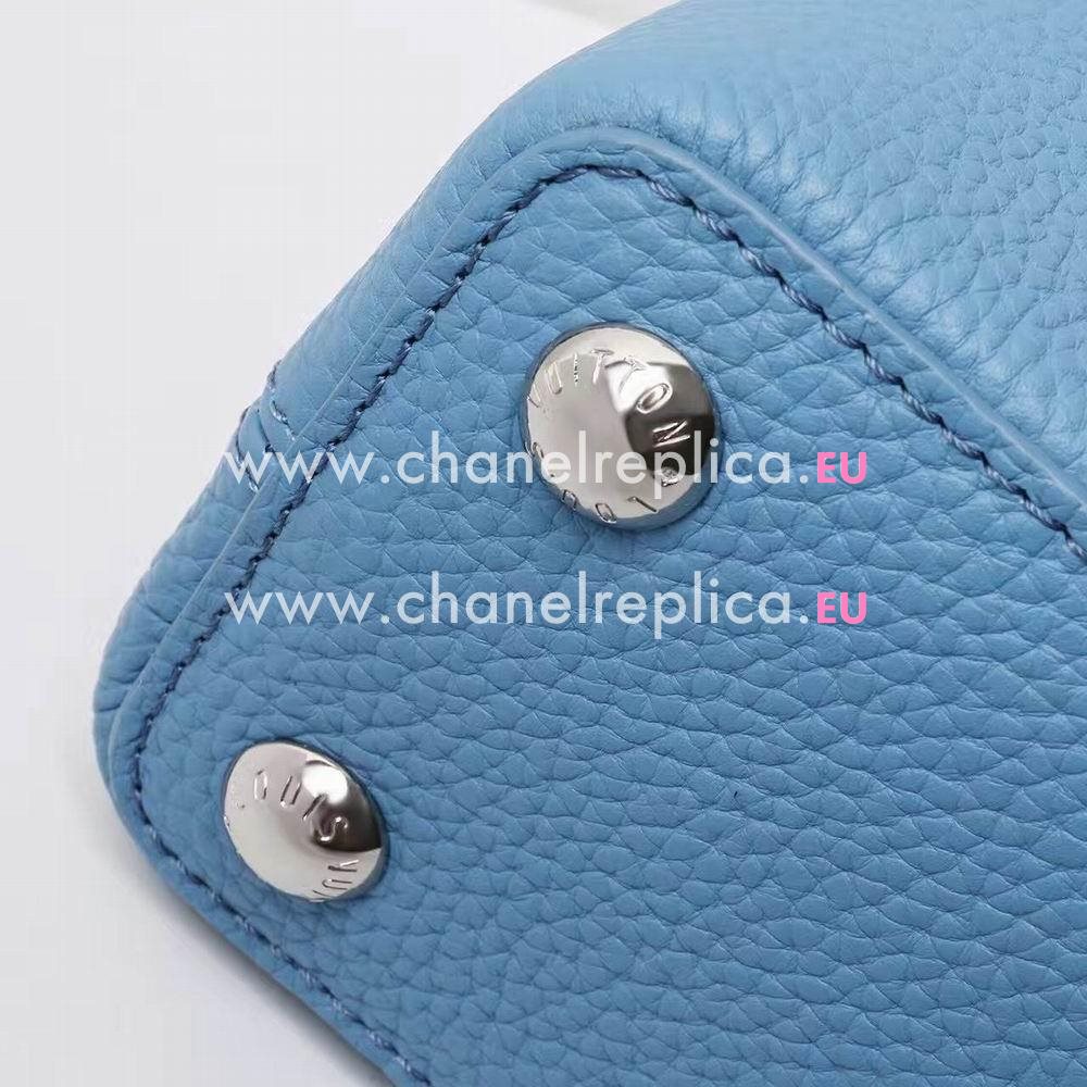 Louis Vuitton Capucines BB Taurillon Leather Bag In Bleuet M42530
