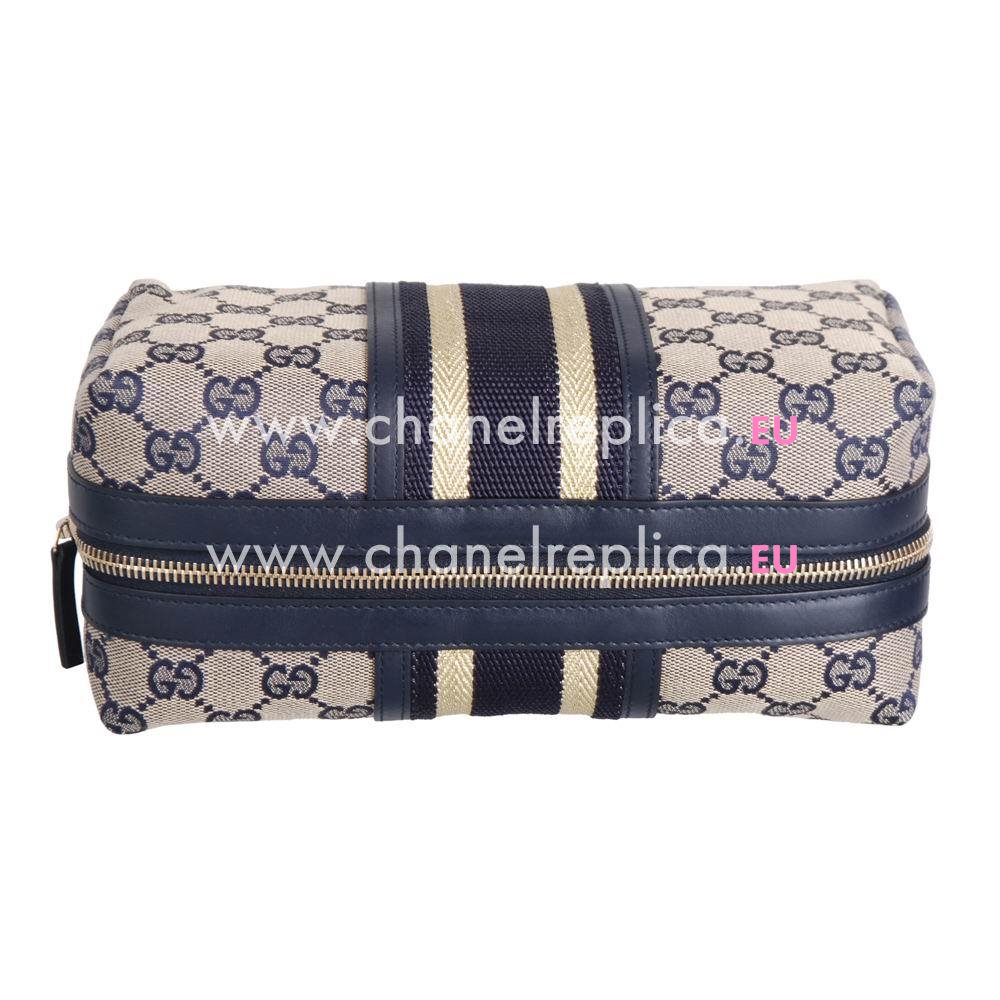 Gucci Classic GG Weavingr Bag In Blue G554913