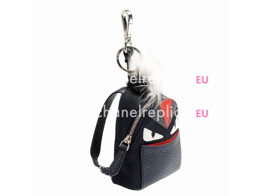 FENDI Classic Bag Bugs The Fox Pendant Deep Blue/Red F1548749