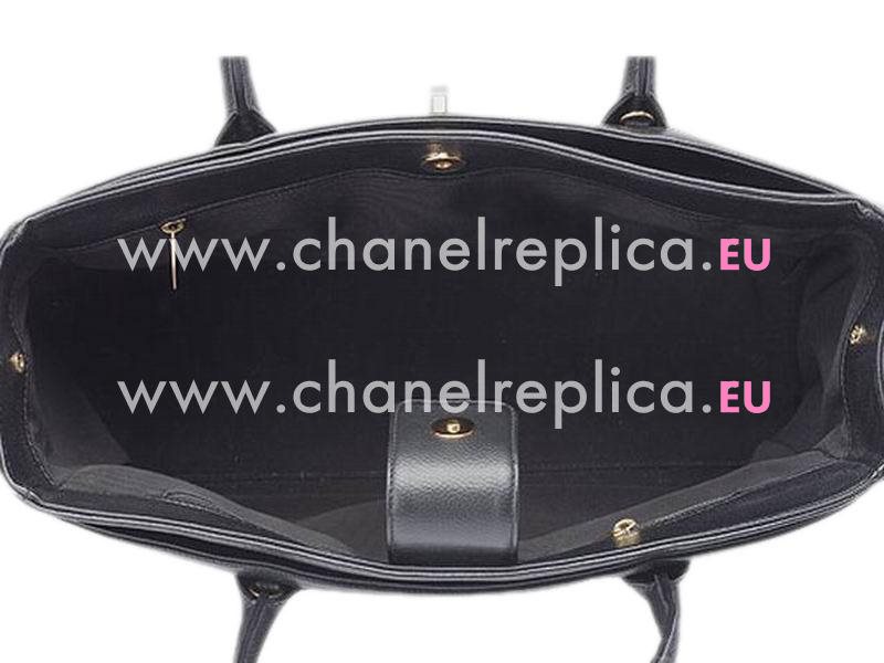CHANEL LARGE EXECUTIVE TOTE BLACK(GOLD) A15206-BG