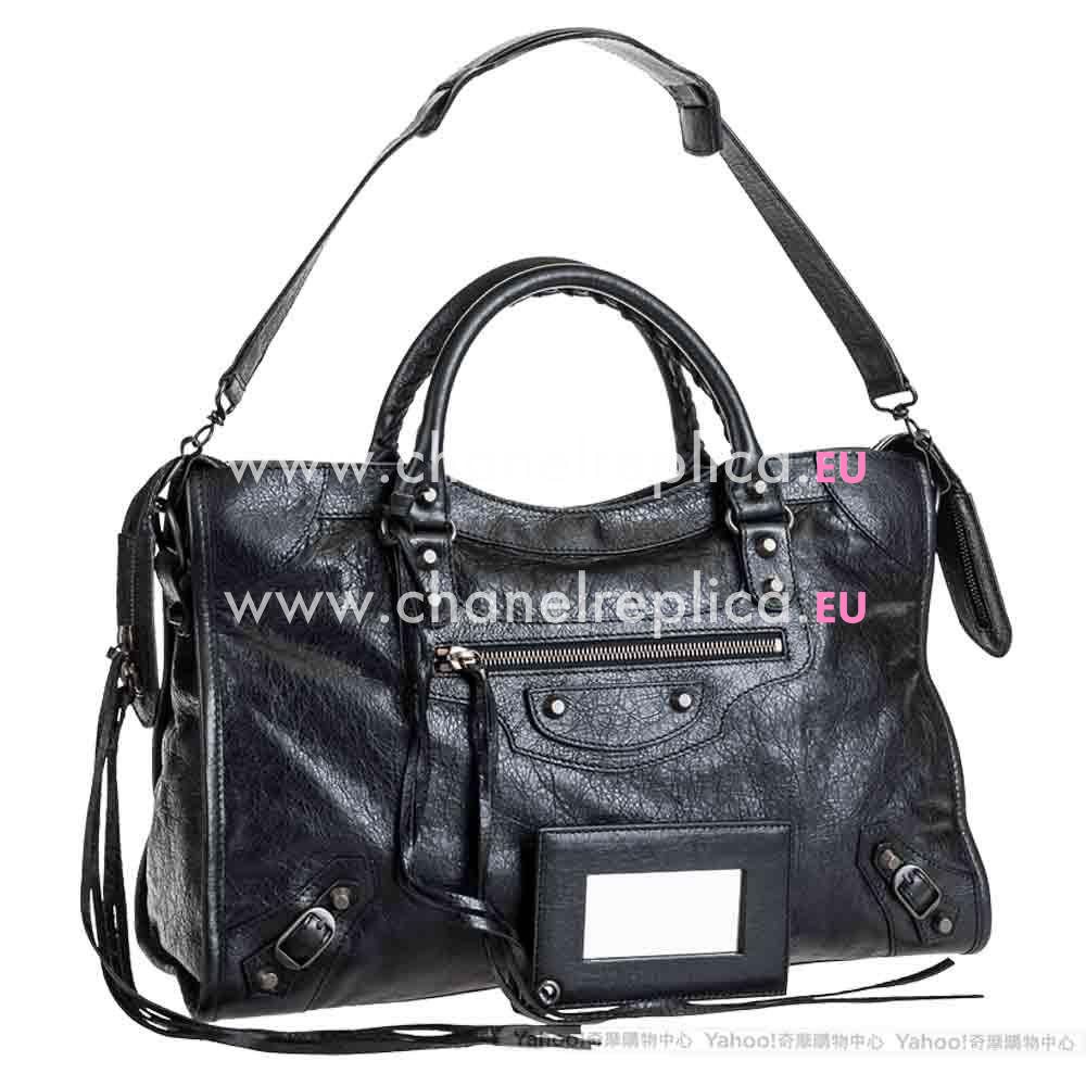 Balenciage City Lambskin Classic Bag Black B5598294