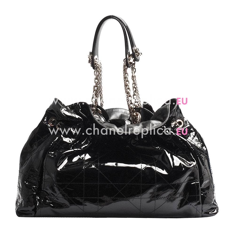 Christian Dior Limited Patent Lambskin Montaigne Handbag Black DB667329