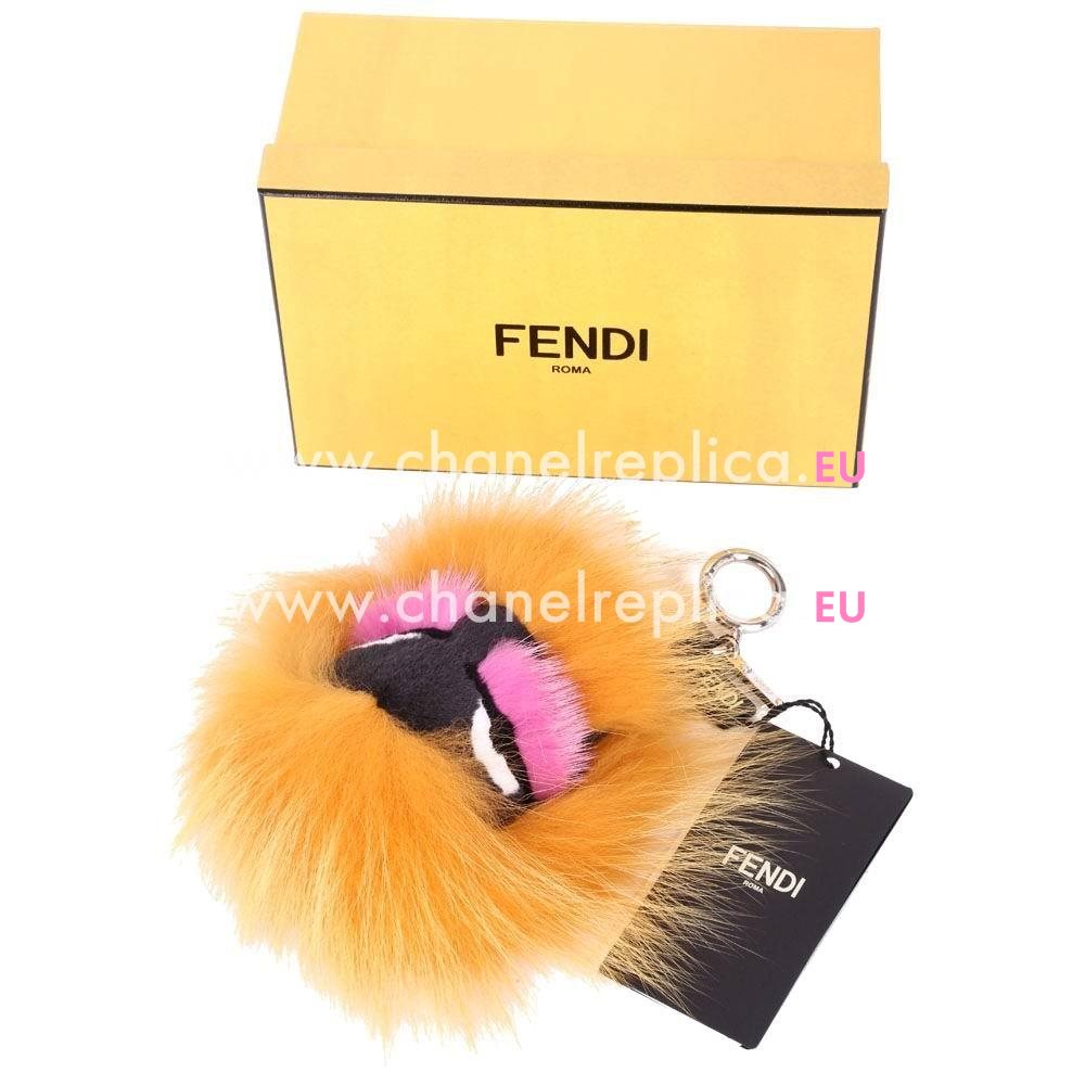 FENDI Bag Bugs The Fox Pandent Yellow F1548739