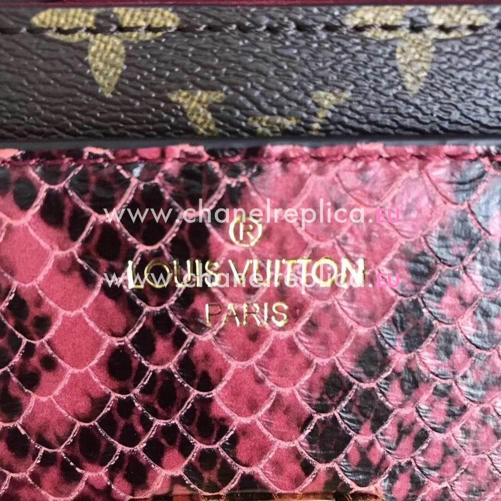 Louis Vuitton Victoire Monogram Canvas Python Bag N93015