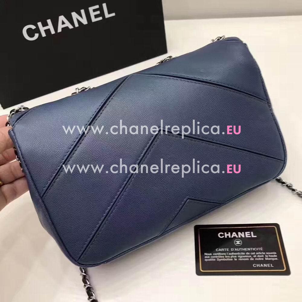 CHANEL Woc Sheepskin Bag in Deep Blue C7032303