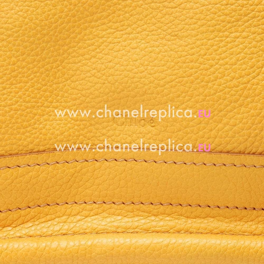 Chloe Mini Party Caviar Calfskin Bag In Sun yellow C5108716