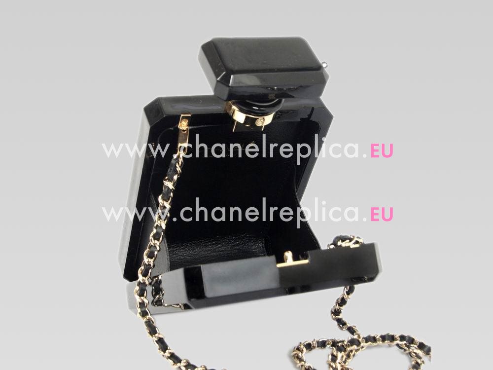 Chanel No.5 Bottle Bag Black With Gold Hardware A45899