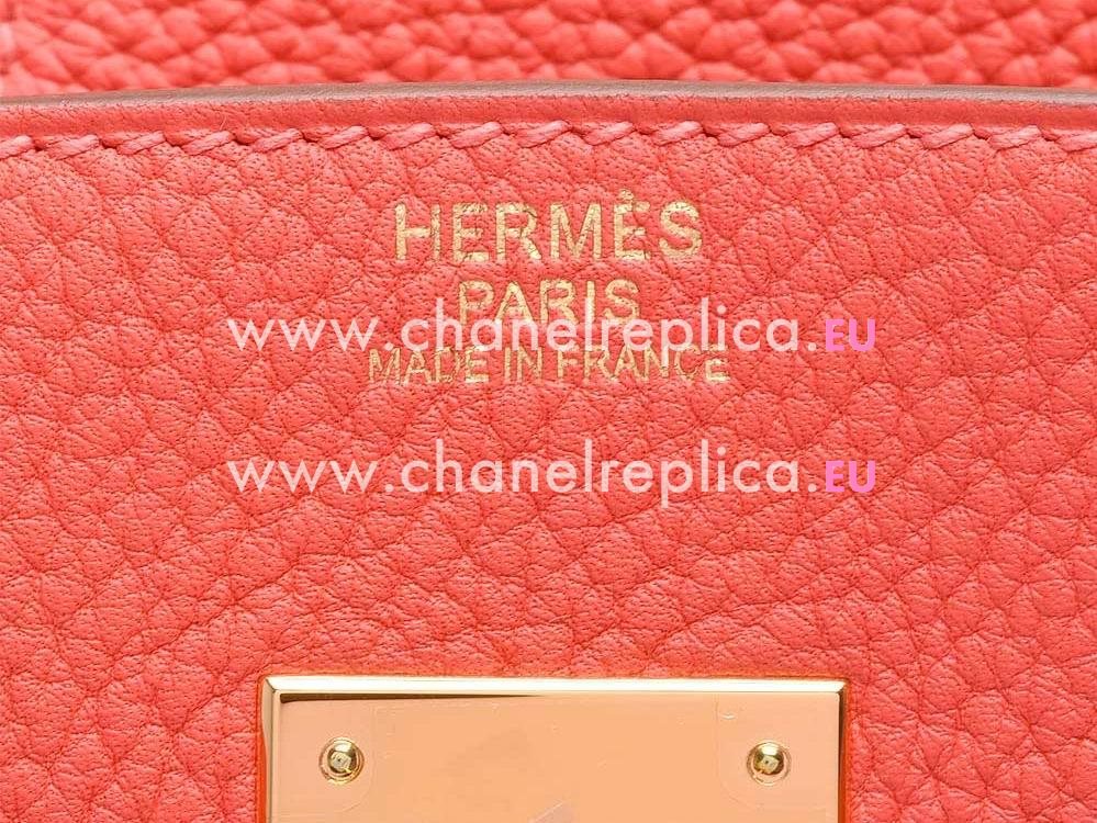 Hermes Birkin 30 Togo Leather Hot Pink Gold Hardware H1042HPK