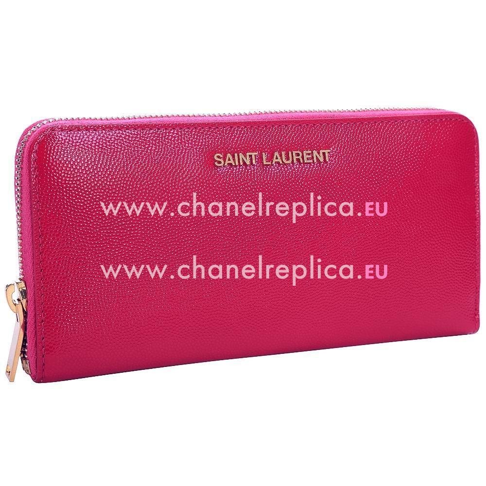 YSL Saint Laurent Paris Caviar Calfskin Y Wallets In Pink YSL4914843