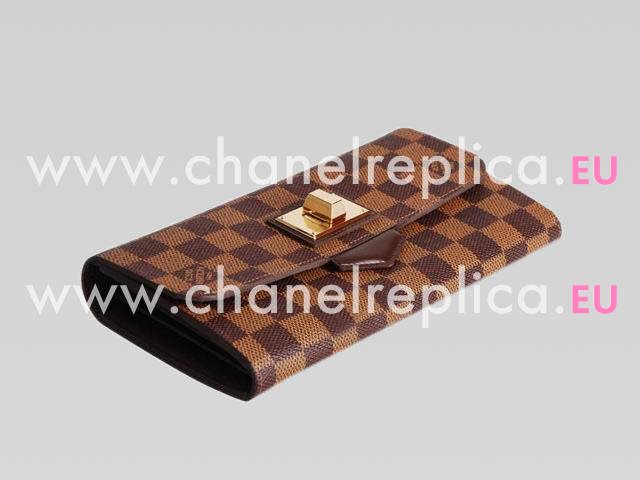 Louis Vuitton 2012 Damier Ebene Canvas Rosebery Wallet N63017