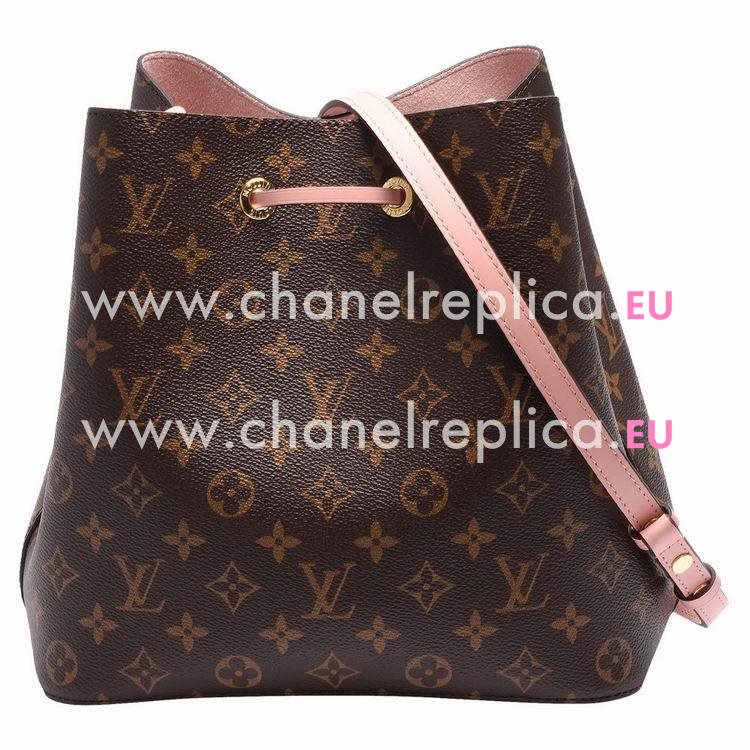 Louis Vuitton Neonoe Monogram Coated Canvas Bag Rose poudre M44022