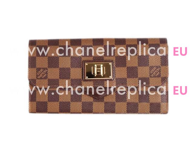 Louis Vuitton 2012 Damier Ebene Canvas Rosebery Wallet N63017