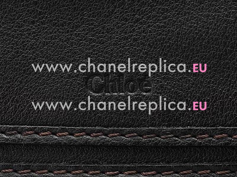 CHLOE Marcie Large Calfskin Single Handle ShouldBag Black C446279