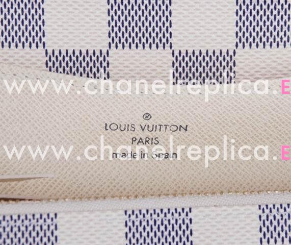 Louis Vuitton Damier Azur Canvas Emilie Wallet N63021