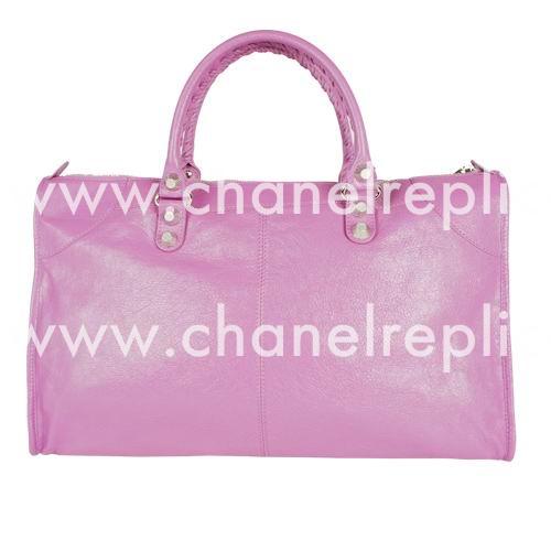 Balenciage Gaint 12 Work Lambskin Silvery hardware Bag Pink Perple B2055108
