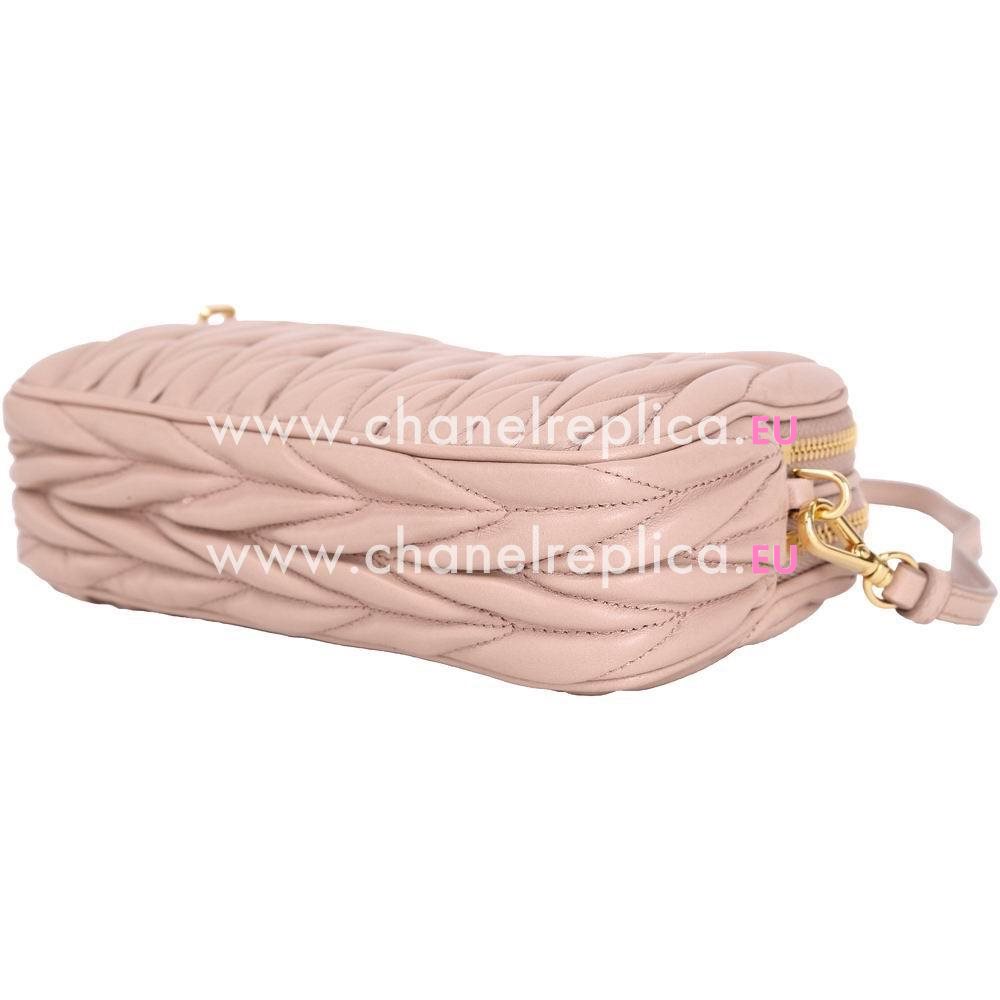 Miu Miu Matelasse Nappa Mini Shoulder Bag In Complexion M7021307