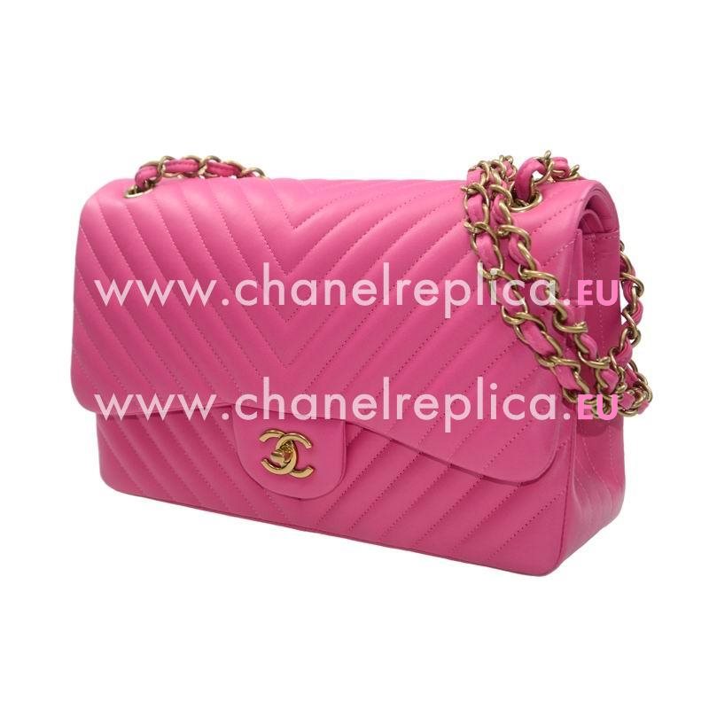 Chanel Lambskin V Jumbo Size Coco Flap Bag Pink A58600LPINKV