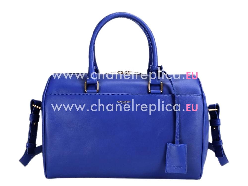 YSL Saint Laurent Cabas Duffle Y Calfskin Bag In Blue YSL5265750