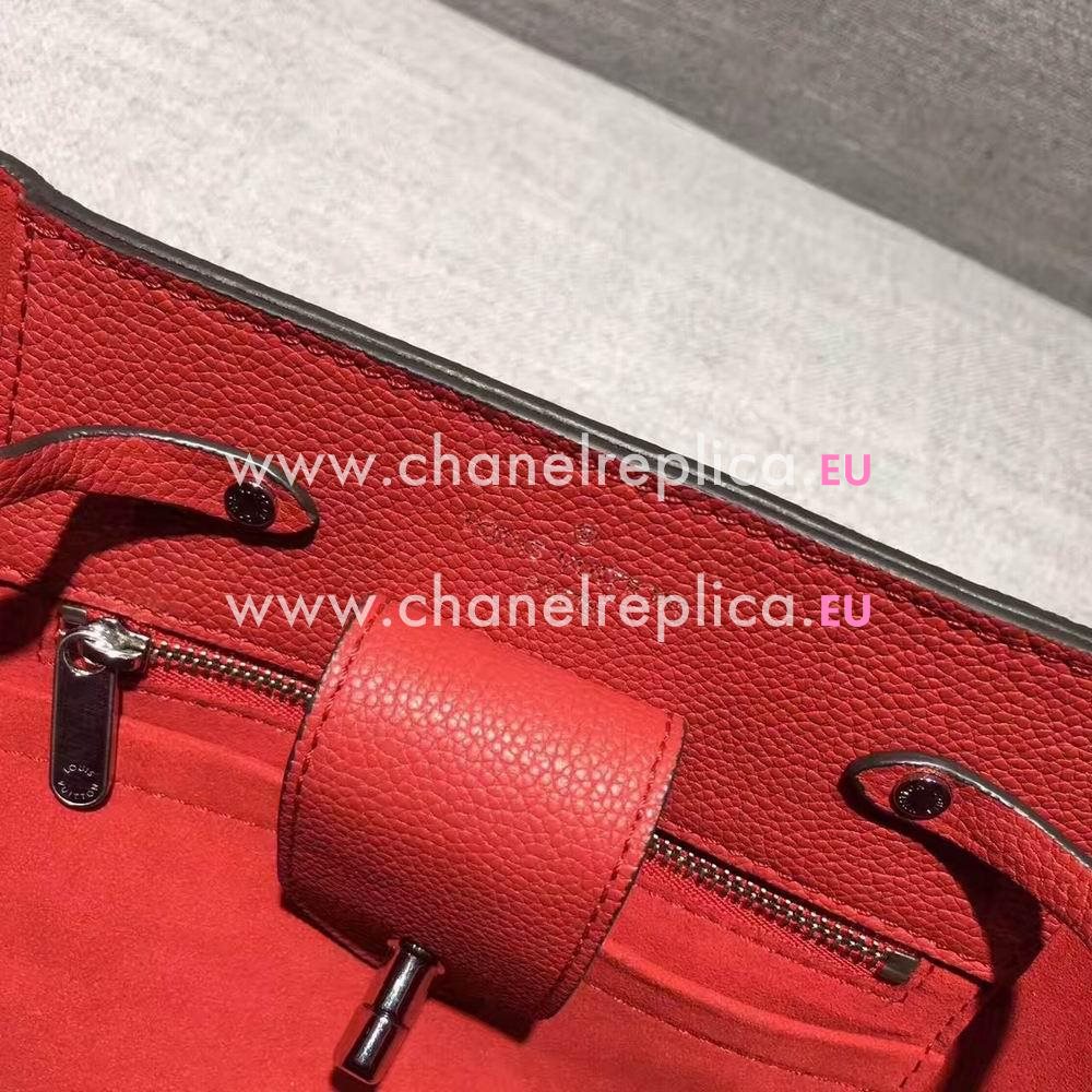 Louis Vuitton Lockme bucket Soft Calfskin Bag Red M54679