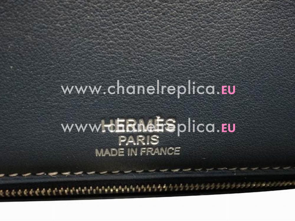 Hermes Ghillies 35 Two-tone Bag In Blue-Gray H1042BLD