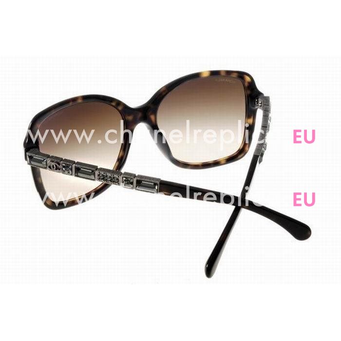 Chanel Metal Plastic Frame Sunglasses Deep Am A7082601