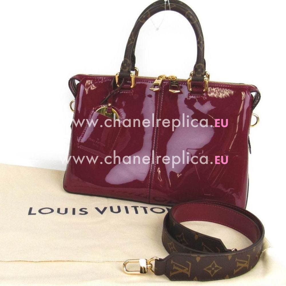 Louis Vuitton Embosses Logo Calfskin Tote Miroir Bag Magenta M54640