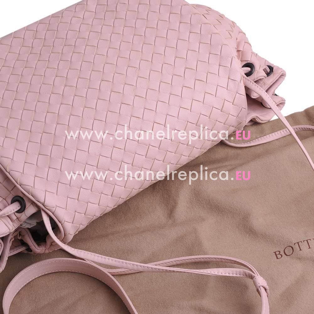 Bottega Veneta Cross Body Nappa Woven Shouldbag Pink B6110308