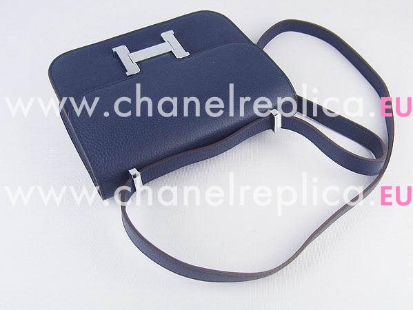 Hermes Constance Bag Micro Mini Deep Blue(Silver) H1017DBS