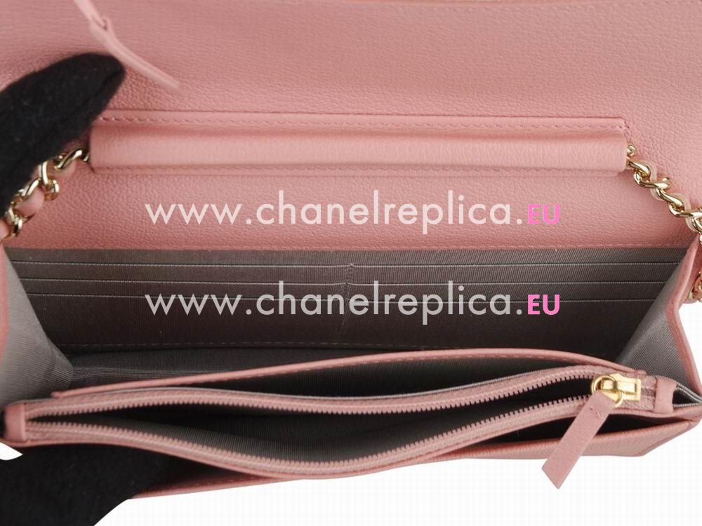 Chanel Calfskin Camelia Woc Crossbody Bag Pink A95183