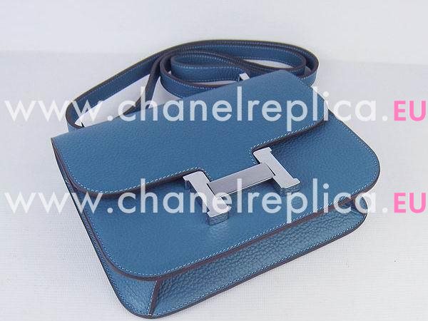 Hermes Constance Bag Micro Mini Med-Blue(Silver) H1017MBS