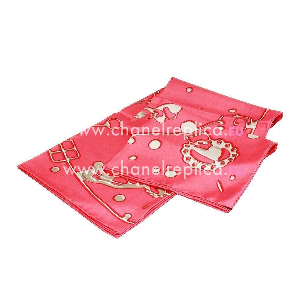 Hermes Cheval Fusion Silk Scarf Pink H6102830