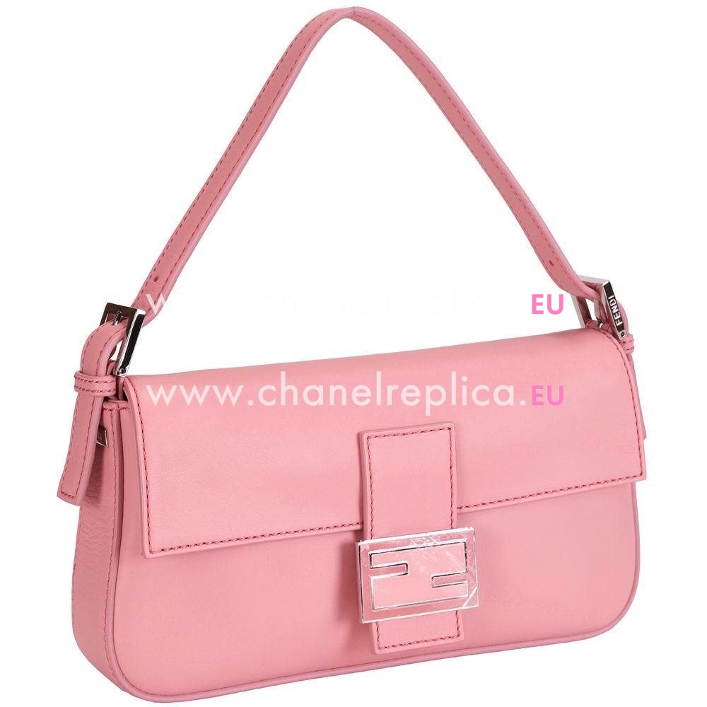 FENDI Baguette Calfskin Bag Pink F5489866