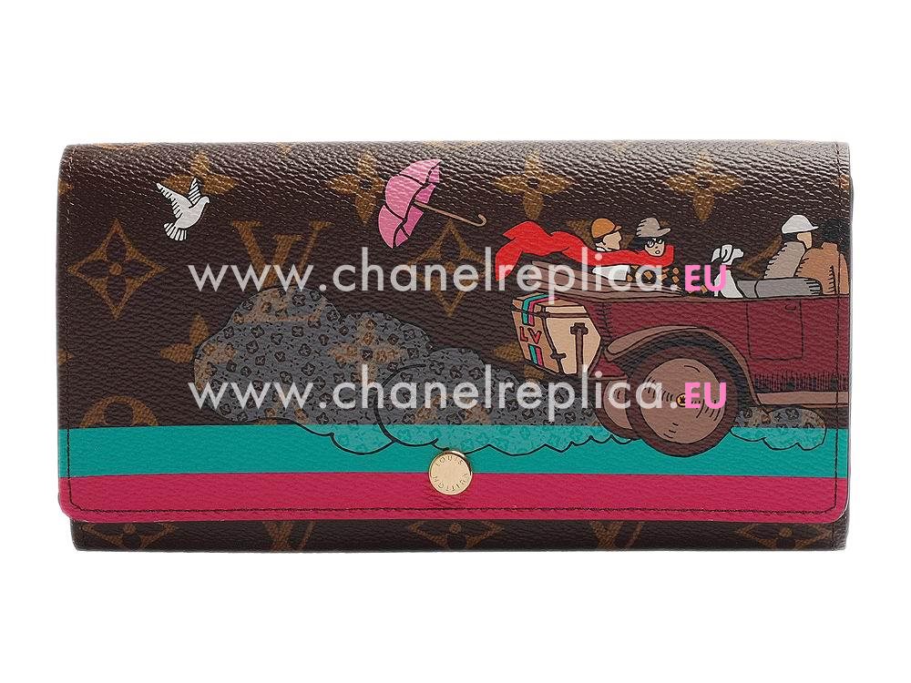 Louis Vuitton Monogram Canvas Sarah Wallet Evasion M61359