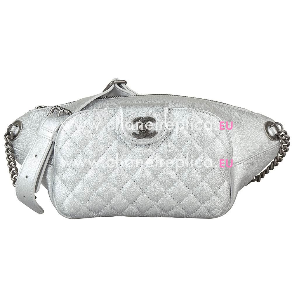 Chanel Classic Lambskin Anti-silver Hardware Pocket Bag Silvery A163B28