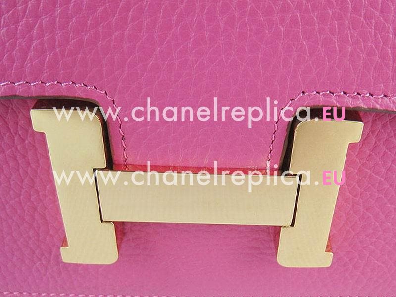 Hermes Constance Bag Micro Mini Peach Red(Gold) H1017PRG