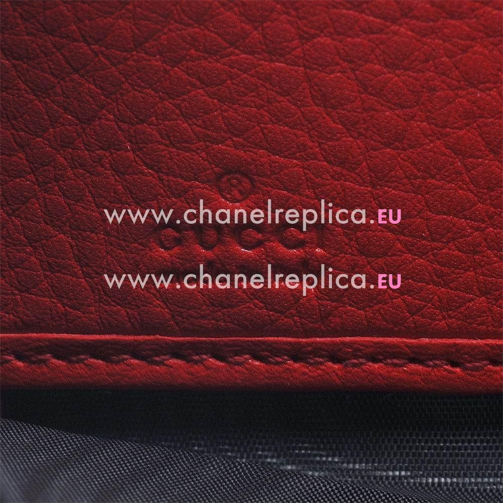 Gucci Soho Calfskin Wellets In Red G5106338